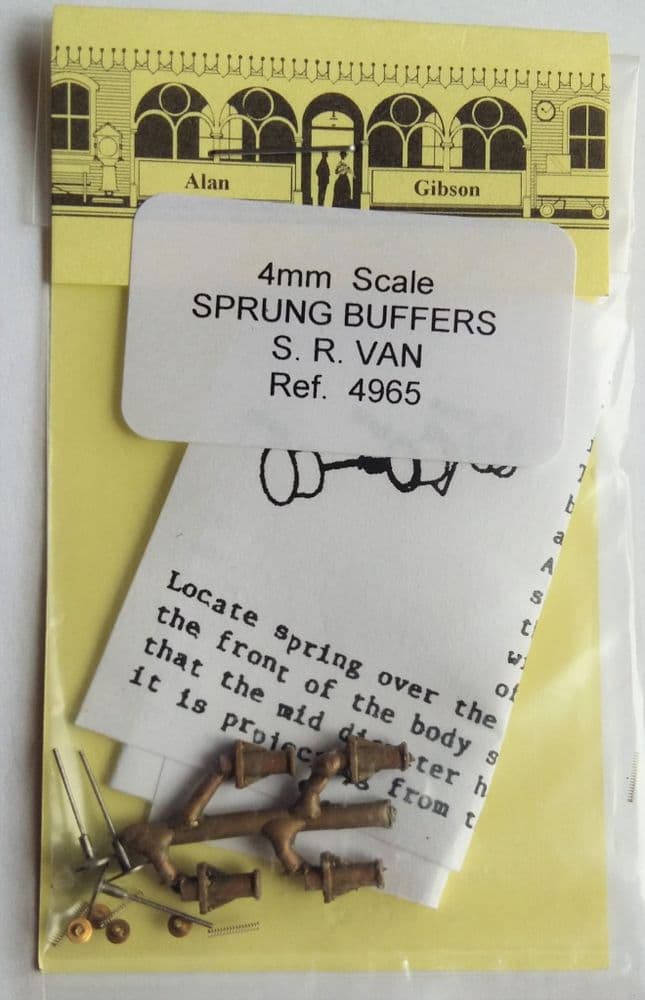 Alan Gibson 4mm Scale S R Van Buffers Part no 4965