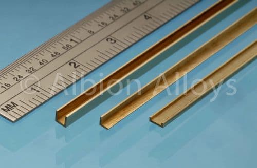 Albion Alloys A6 6mm x 6mm Brass L Angle