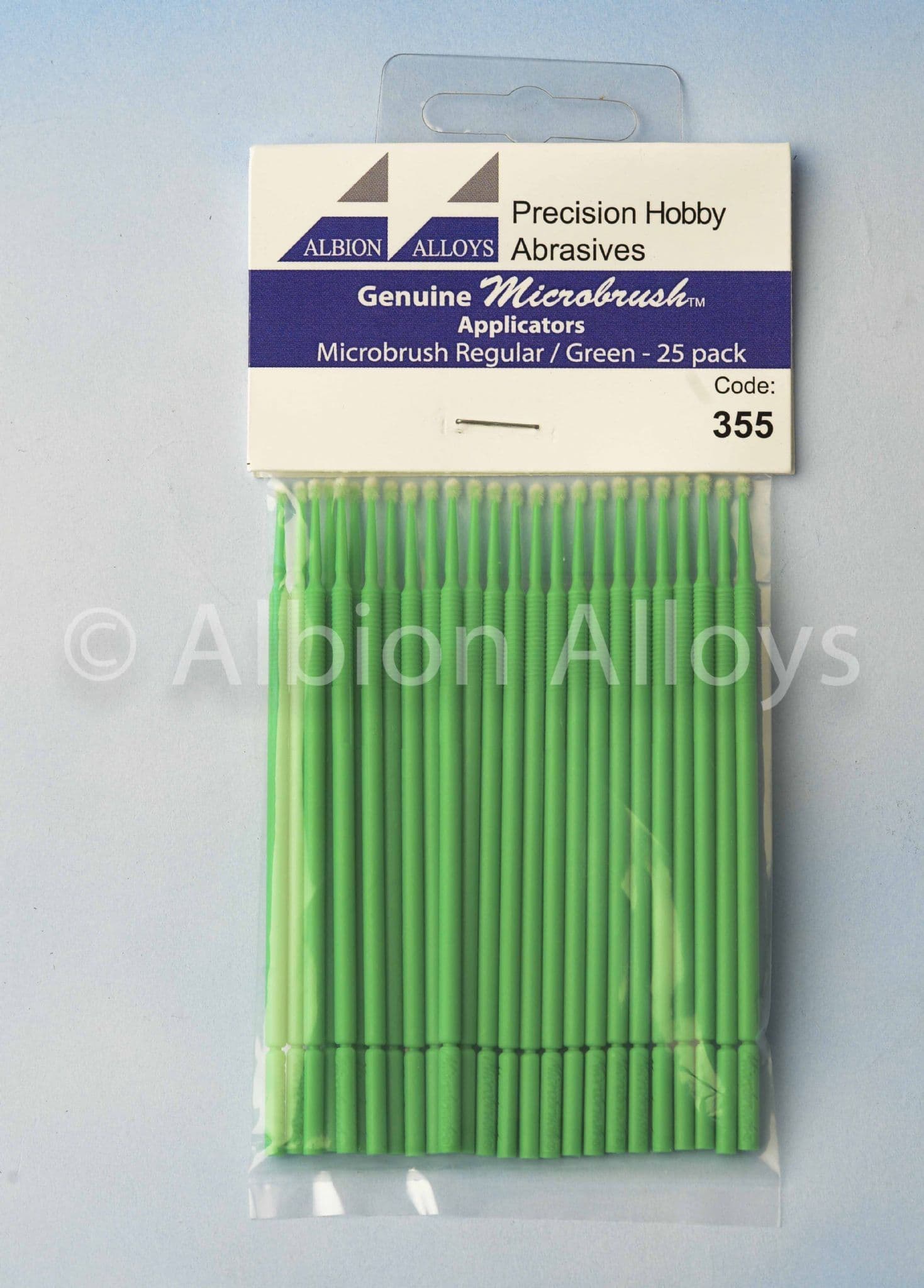 Albion Alloys Microbrush Applicators Green Regular Pack of 25