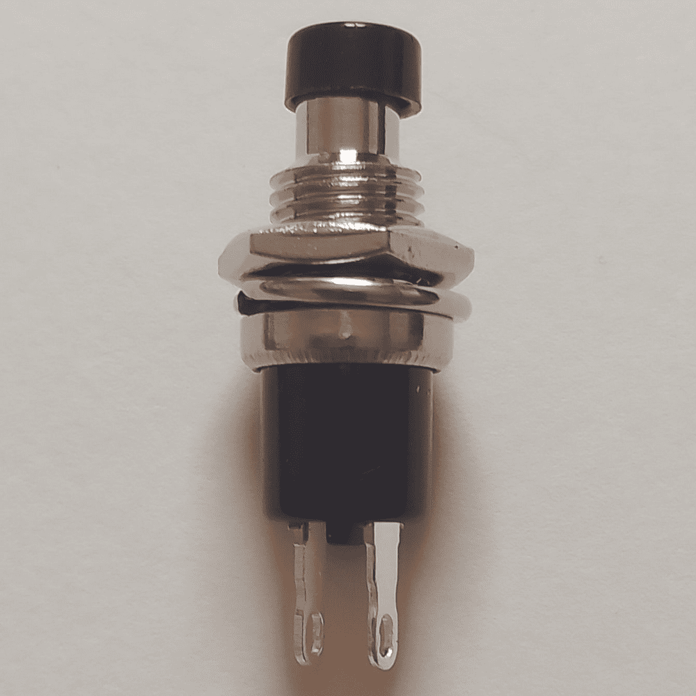 Black Momentary Push Button Switch