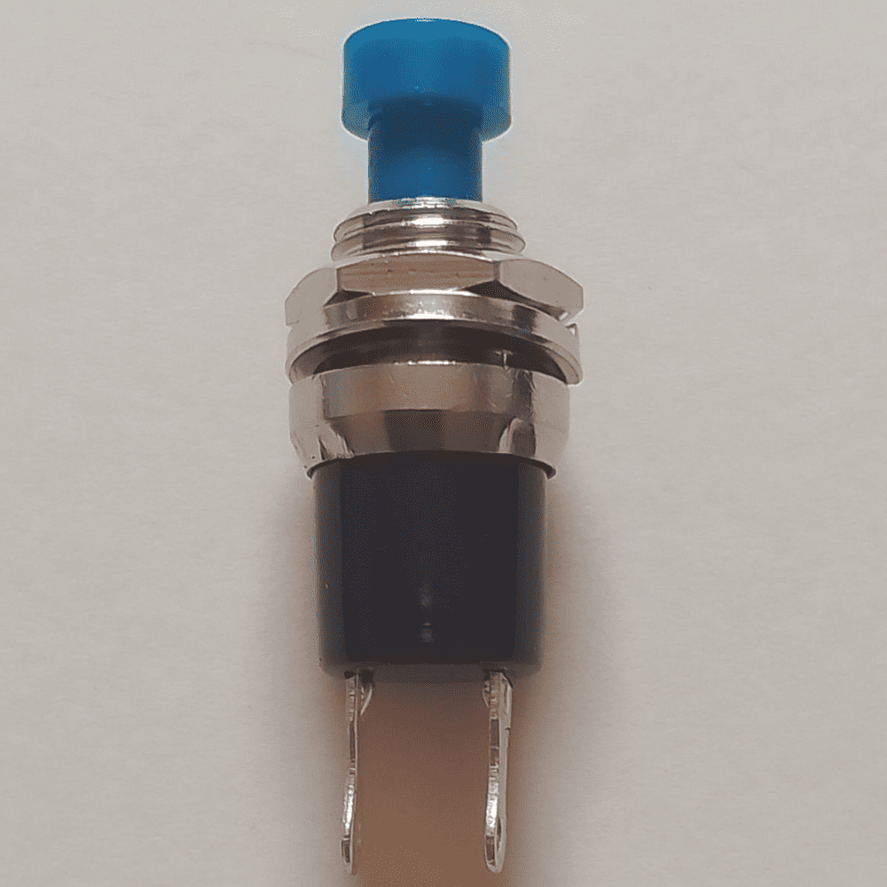 Blue Off(On) Momentary Push Button Switch SPST