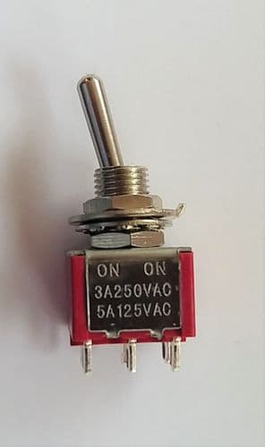 Half Sprung Miniature DPDT Switches On-(On)