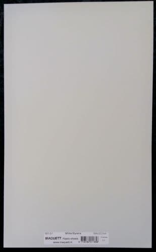 Maquett 0.3mm White Styrene Plastic Sheet