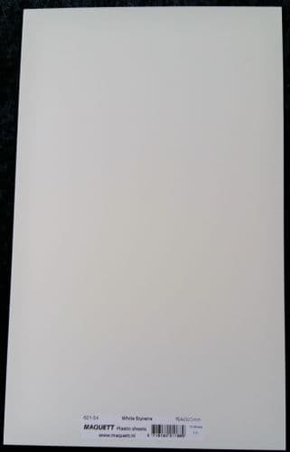 Maquett 1.0mm White Styrene Plastic Sheet