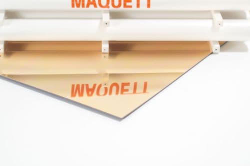 Maquett 1.5mm Mirror-Gold Styrene Plastic Sheet
