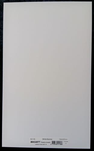 Maquett 1.5mm White Styrene Plastic Sheet