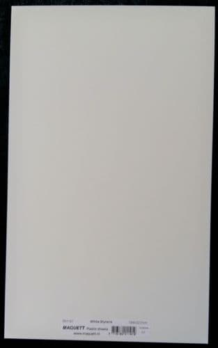 Maquett 3.0mm White Styrene Plastic Sheet