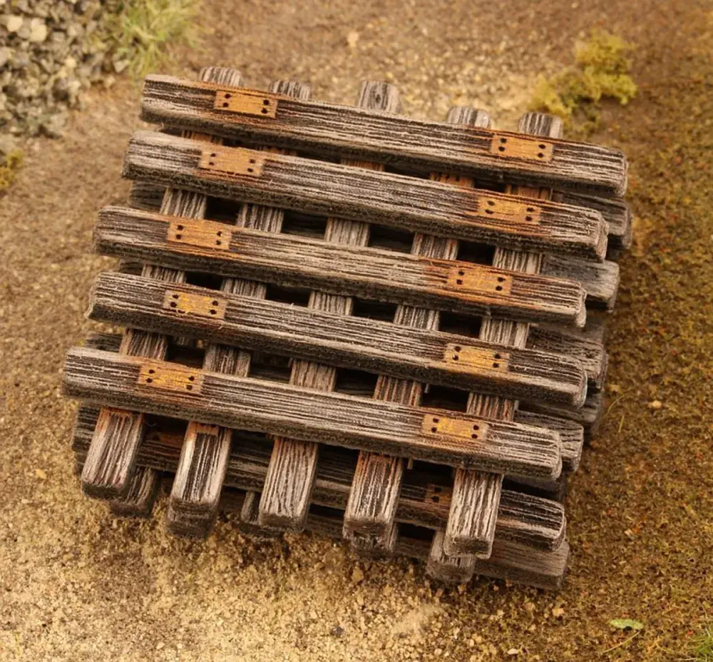 Model Scene 48502 Old Wooden Sleepers Scale HO 1:87