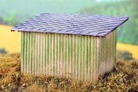 Model Scene 98502 Wooden Passenger Shelter Kit Scale HO 1:87