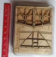 Model Scene 98502 Wooden Passenger Shelter Kit Scale HO 1:87