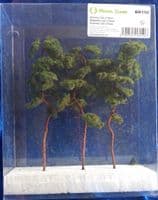 Model Scene BR150 Pine Trees 130-170mm Pack of 3