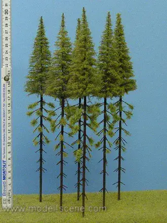 Model Scene MK300 Larch Trees with Trunk 280-320mm Pack of 5