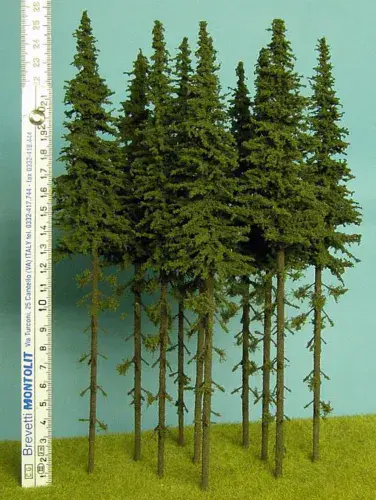 Model Scene SK250 Spruce with Trunk Trees 230-270mm Pack of 5
