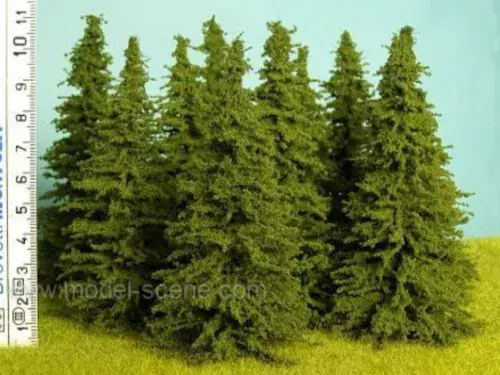 Model Scene SM100 Spruce Trees 90-110mm Pack of 6