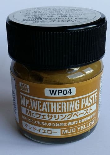 Mr Hobby WP04 Weathering Paste Mud Yellow 40ml
