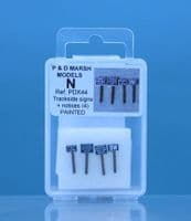 P & D Marsh N Gauge Painted Trackside Signs