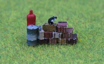 P & D Marsh OO Gauge Painted Yard Detail Set 1