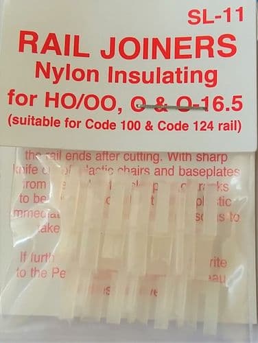 Peco SL-11 Code 100 insulated Rail Joiners / Fishplates