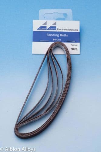 Sanding Belts 80 Grit Pack of 5