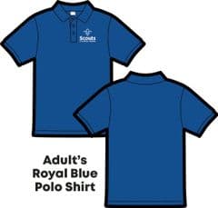 1st Saffron Walden Scout Group Adult COTTON Polo Shirt (SS255)