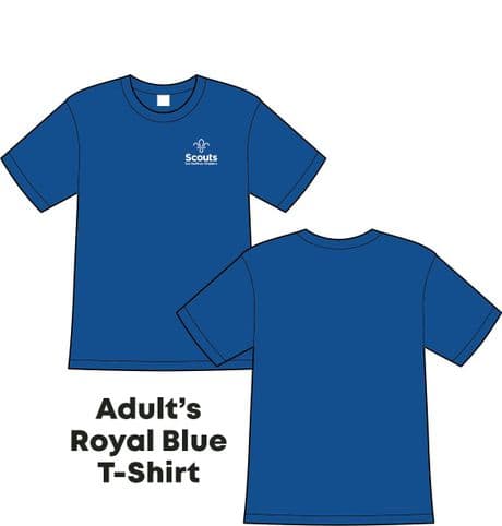 1st Saffron Walden Scout Group - Adult Cotton T-Shirt (SS030)