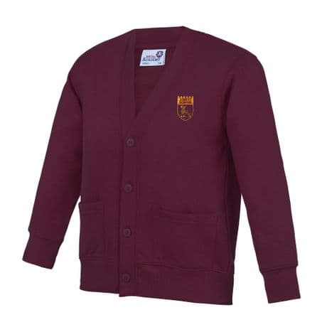AC02J Cardigan - Burgundy - Anstey