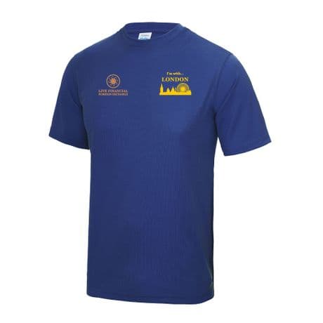 JC001 Mens Performance Shirt - Team London - Royal Blue
