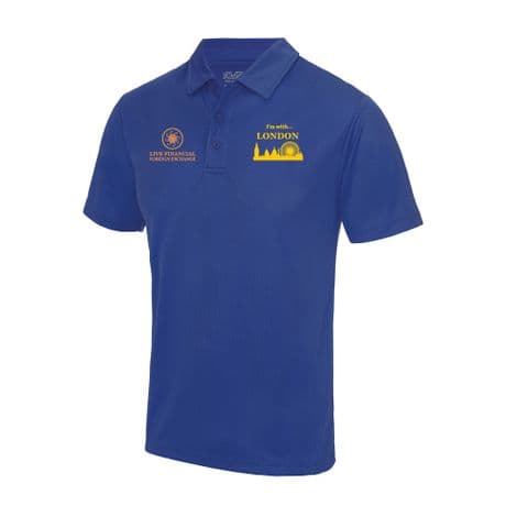JC040 Mens Performance Polo - Team London - Royal Blue