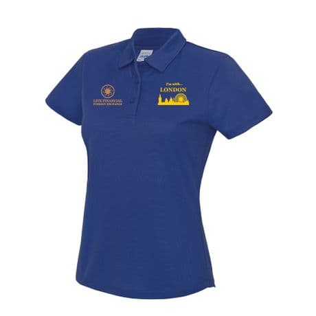 JC045 Womens Performance Polo - Team London - Royal Blue