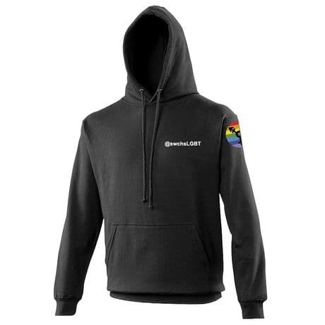 JH001 - LGBT Society Hoodie - Black - Personalised