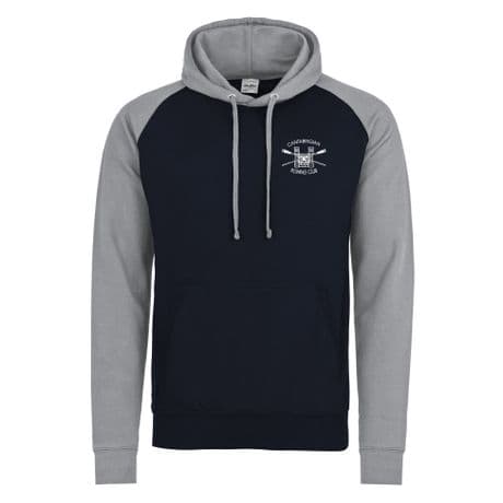 JH009 - Cantabs Contrast Hoodie - Navy/Grey