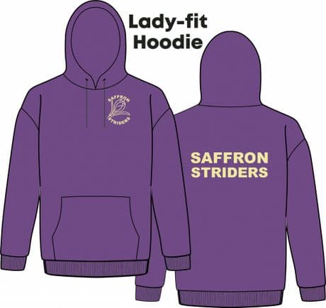 JH01F Saffron Striders Lady-Fit Pull Over Hoodie