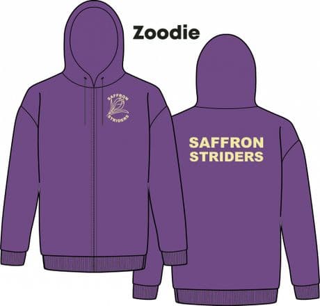 JH050 Saffron Striders Zipped Hoodie 'Zoodie'