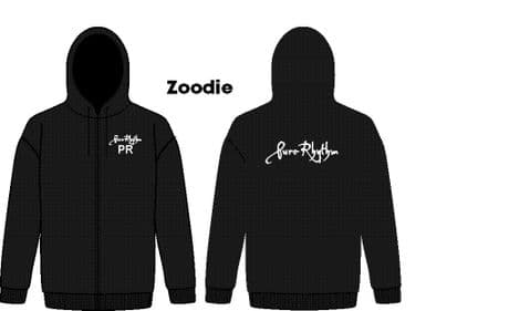 Jh50JT Kids Zoodie - Pure Rhythm Text - Black