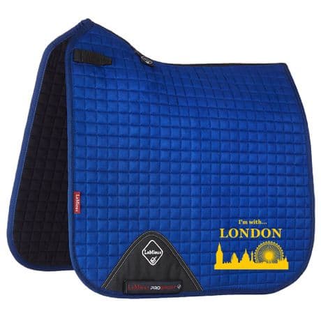 LeMieux Dressage Pad - Team London - Royal Blue