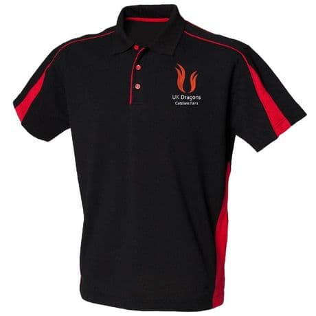 LV390 - Club Polo - UK Dragons - Black/Red