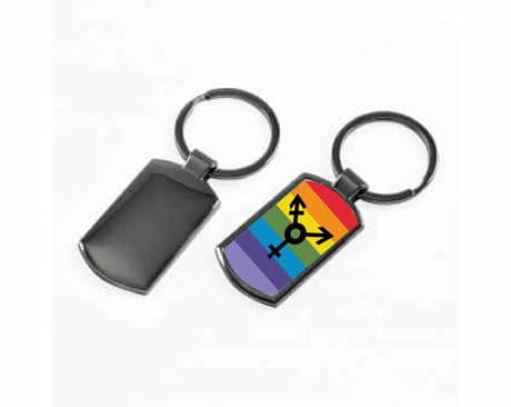 MK1002 - LGBT Metal keyring