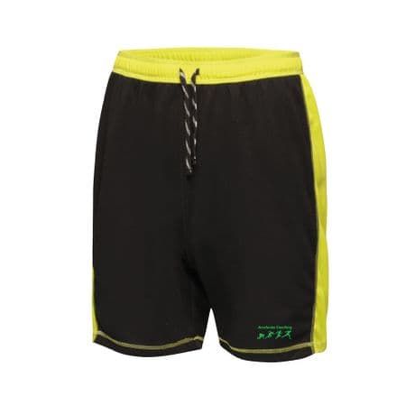 RG716 - Mens Shorts - Accelerate Coaching - Black/Lime