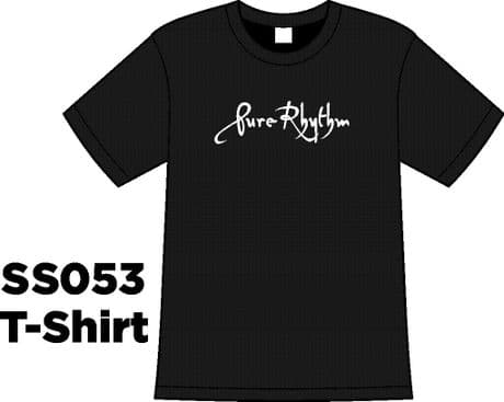 SS053T - Ladies T-Shirt Pure Rhythm Text - Black