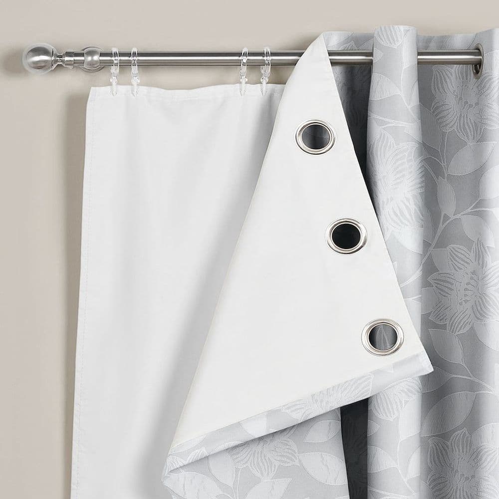 46 X 54 Pair Of 3 Pass Thermal Blackout White Curtain Linings For