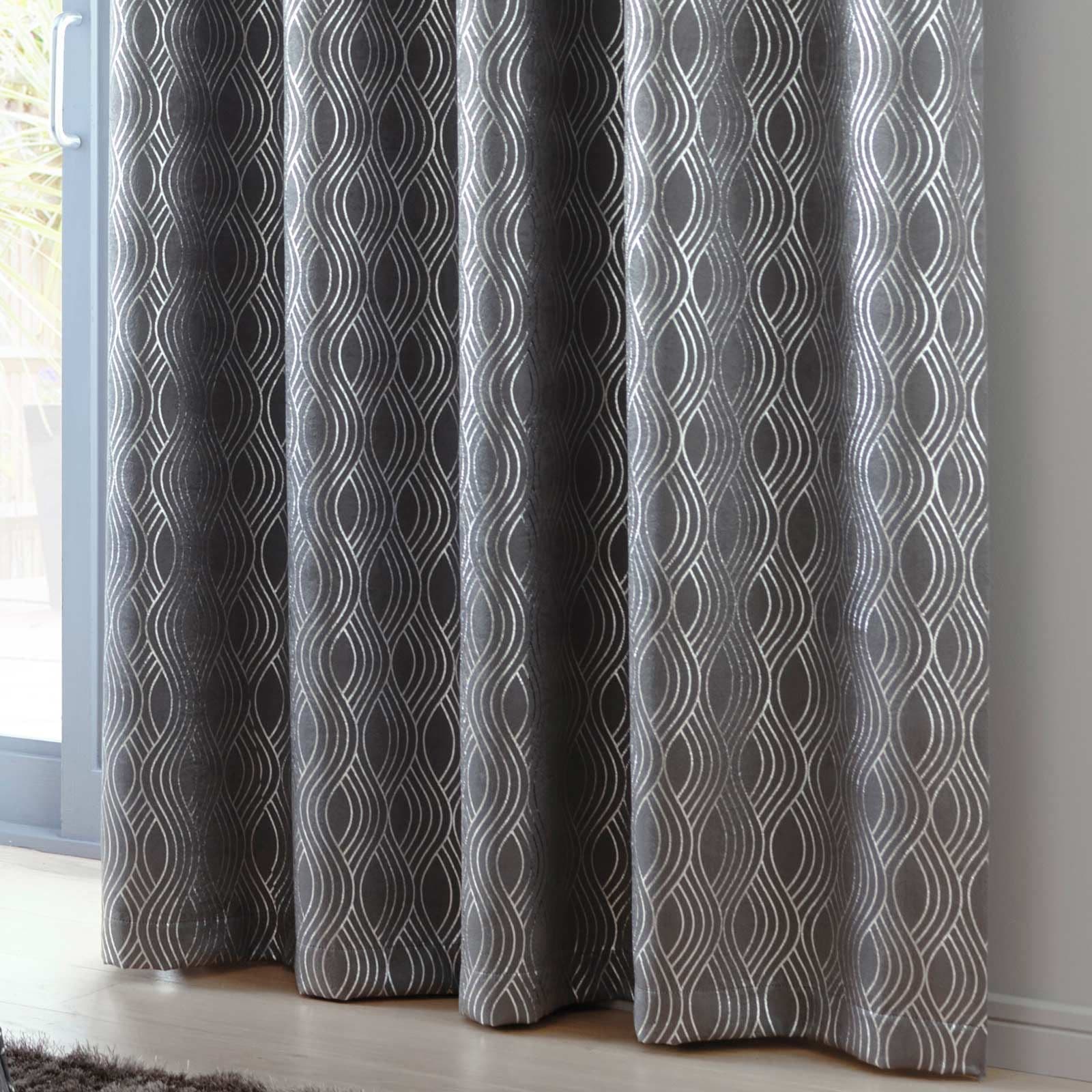 ProjectOutlook Lexington Light Grey Blockout Concealed Tab Top Curtains | Temple & Webster
