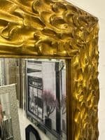 Antique Bright Gold Mirror Molton effect Bevelled Mirror - ALPINE - Choose Size