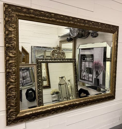 Antique Bronze Gold Shabby Chic Mirror Ornate Decorative Wall Mirror VIENNA