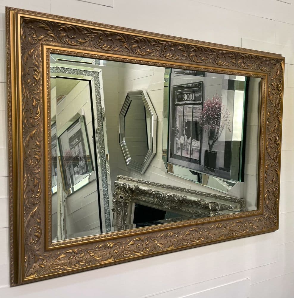 Fabulous Ornate Decorative Mirror - Choice of Size & Frame Colour - VERONA