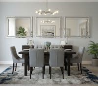 Glitzy Diamond Crystal Mirror - Premium Quality - Gatsby 80cm x 60cm - 31.5