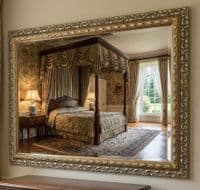 GOLD Decorative Mirror LARGE Ornate Mirror - Choice of Size and Frame Colour