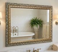 GOLD Decorative Mirror LARGE Ornate Mirror - Choice of Size and Frame Colour