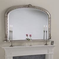 Gold Large arch top over mantle Ornate Mirror - WINDSOR - Choice of frame Colour