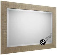 John Lewis Cassandra Silver Rectangular Wall Mirror - Choice of Size and Colour