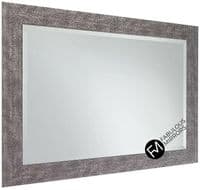 John Lewis Cassandra Silver Rectangular Wall Mirror - Choice of Size and Colour
